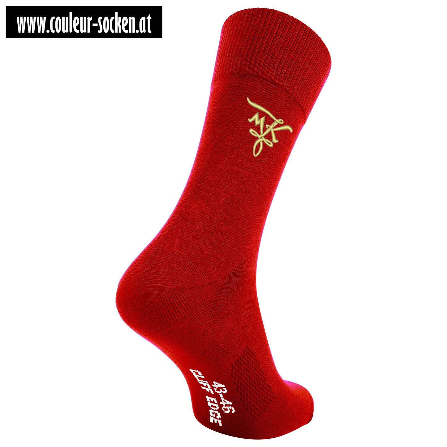 Personalisierte Socken mit Zirkel Mittelschüler-Kartellverband MKV