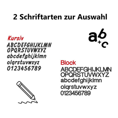 Stickmotiv Name / Wunschtext / Datum individuell personalisierte Bestickung