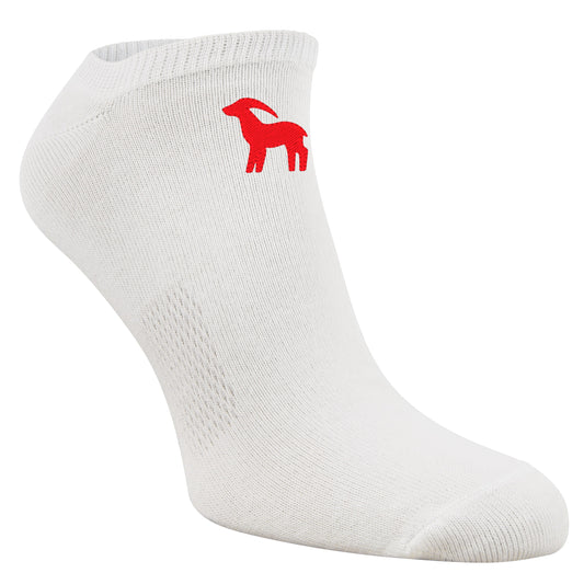 Sneaker-Socken mit Sternzeichen Steinbock und Wunschtext bestickt