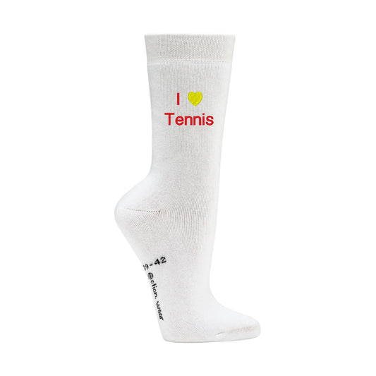 Sport-Socken bestickt mit "I LOVE" und Wunschtext