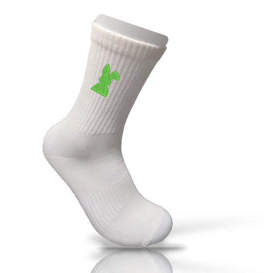 Bambus Sport-Socken mit Oster-Hase und Wunschtext